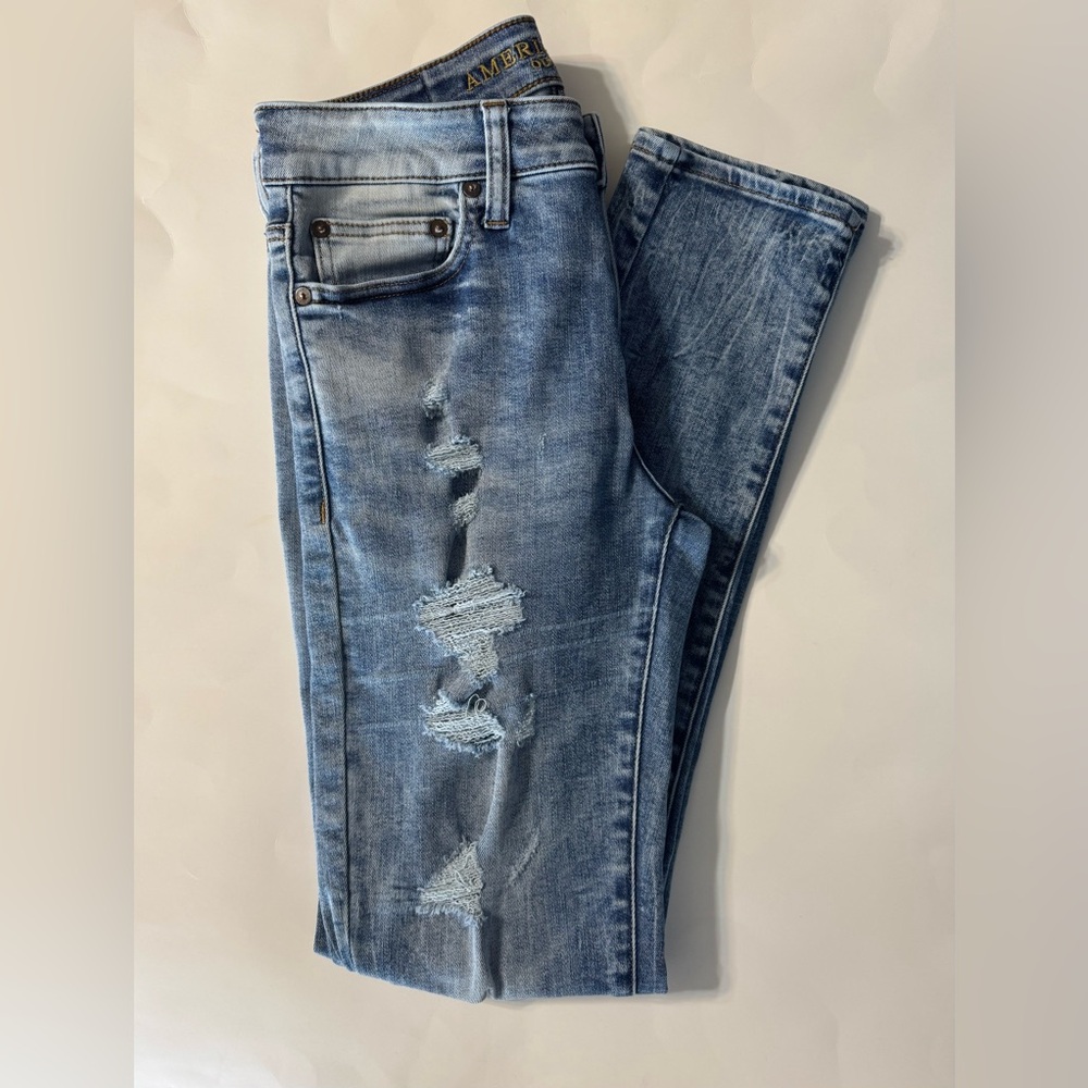 Mens American Eagle Next Level Flex Distressed Skinny Jeans 30